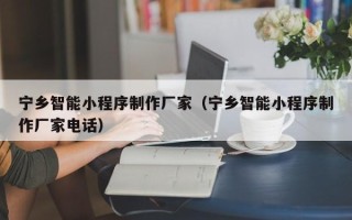沙河宁乡智能小程序制作厂家（宁乡智能小程序制作厂家电话）